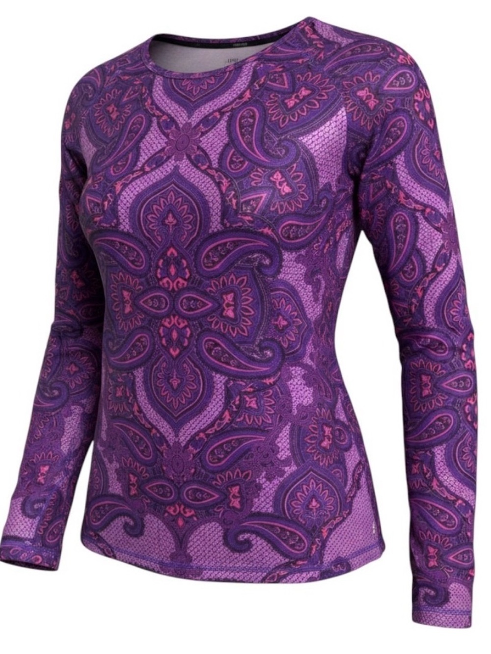Athleta Sierra Nevada Vivid Paisley Silky Cozy Performance Top - XL